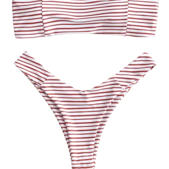 ZAFUL NWT Sexy striped bikini set size medium - Picture 10 of 10